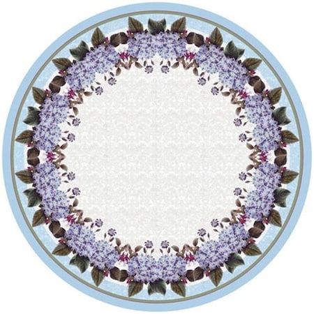 Betsy Drake Betsy Drake TR127 58 in. Hydrangea Round Table Cloth TR127